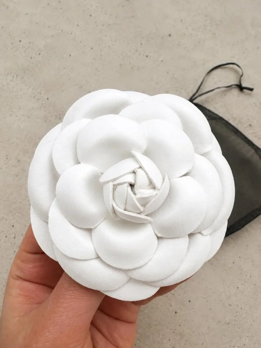 Elegant Vintage Camellia Flower Brooch Pin for Bridal, Dress, Scarf & Jewelry